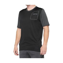 100% SPEEDLAB Tricou de ciclism cu mânecă scurtă - RIDECAMP - negru/gri