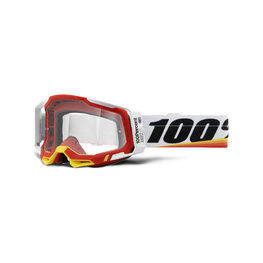 100% SPEEDLAB Ochelari de ciclism - RACECRAFT 2 - alb/roșu/galben/negru