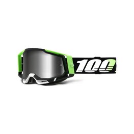 100% SPEEDLAB Ochelari de ciclism - RACECRAFT 2 - negru/alb/verde/argintiu