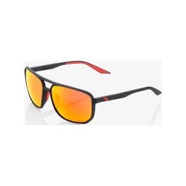100% SPEEDLAB Ochelari de ciclism - KONNOR AVIATOR SQUARE - negru/roșu