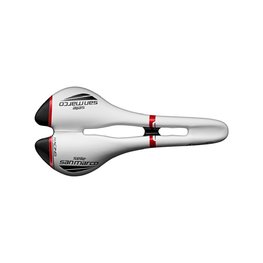 SELLE SAN MARCO șa - ASPIDE OPEN-FIT RACING NARROW - alb/negru/roșu