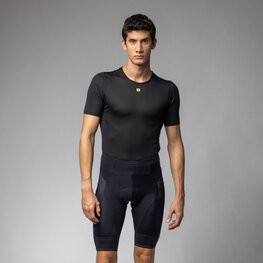 ALÉ Pantaloni scurți de ciclism fără bretele - CORSA PRAGMA - negru