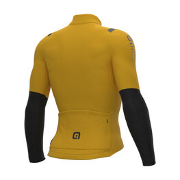 ALÉ Tricou de cilism pentru iarnă cu mânecă lungă - WARM RACE 2.0 R-EV1 - galben