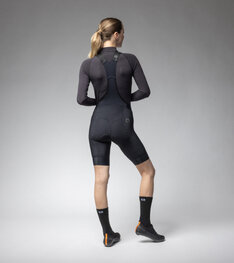 ALÉ Pantaloni scurți de ciclism cu bretele - PR-E MAGIC COLOUR - negru