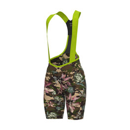 ALÉ Pantaloni scurți de ciclism cu bretele - PR-E SAUVAGE - maro