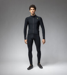 ALÉ Tricou de cilism pentru iarnă cu mânecă lungă - KLIMATIK K-IDRO - negru