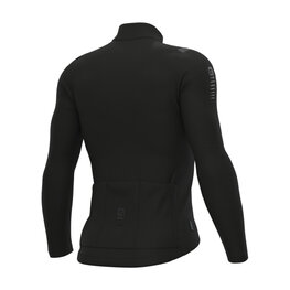 ALÉ Tricou de cilism pentru iarnă cu mânecă lungă - R-EV1 WARM RACE - negru