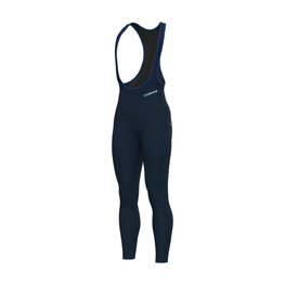 ALÉ Pantaloni de ciclism lungi cu bretele - KLIMATIK K-ATMO - albastru