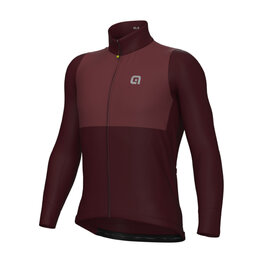 ALÉ Tricou de cilism pentru iarnă cu mânecă lungă - OFF ROAD - GRAVEL DUAL - bordo