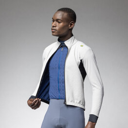 ALÉ Jachetă termoizolantă de ciclism - KLIMATIK K-DOUBLE - alb