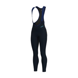 ALÉ Pantaloni de ciclism lungi cu bretele - KLIMATIK K-TOUR - albastru