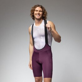 ALÉ Pantaloni scurți de ciclism cu bretele - GRAVEL-PRO OFF ROAD - - mov