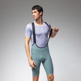 ALÉ Pantaloni scurți de ciclism cu bretele - GRAVEL-PRO OFF ROAD - - verde