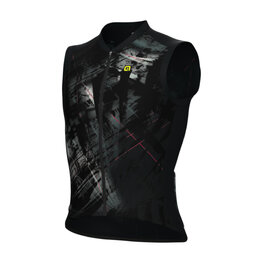 ALÉ Tricoul de ciclism fără mâneci - MIRROR PR-E - negru/gri