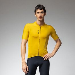 ALÉ Tricou de ciclism cu mânecă scurtă - COLOR BLOCK OFF ROAD - galben