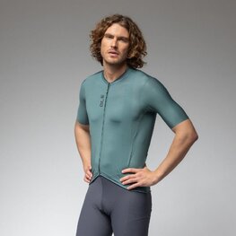 ALÉ Tricou de ciclism cu mânecă scurtă - COLOR BLOCK OFF ROAD - verde