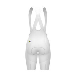 ALÉ Pantaloni scurți de ciclism cu bretele - VOLTAGE R-EV1 - alb