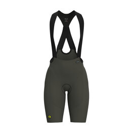 ALÉ Pantaloni scurți de ciclism cu bretele - VOLTAGE R-EV1 - verde