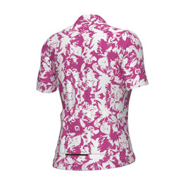 ALÉ Tricou de ciclism cu mânecă scurtă - ESSENZA PRAGMA - alb/roz