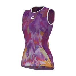 ALÉ Tricou de ciclism fără mâneci - LILIUM INTIMO - mov/roșu/portocaliu