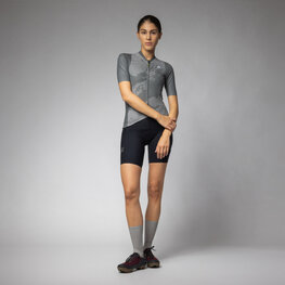 ALÉ Tricou de ciclism cu mânecă scurtă - KRAKATOA OFF ROAD - GRAVEL - gri