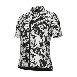 ALÉ Tricou de ciclism cu mânecă scurtă - ESSENZA KID - negru/alb