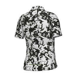 ALÉ Tricou de ciclism cu mânecă scurtă - ESSENZA KID - negru/alb