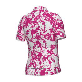 ALÉ Tricou de ciclism cu mânecă scurtă - ESSENZA KID - roz/alb