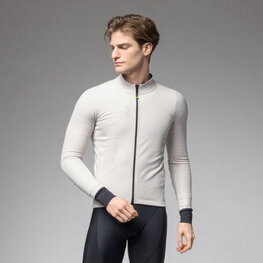 ALÉ Jachetă rezistentă la vânt de ciclism - PRAGMA FONDO 3.0 - alb/negru