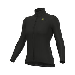 ALÉ Tricou de cilism pentru iarnă cu mânecă lungă - R-EV1 WARM RACE 2.0 LADY - negru