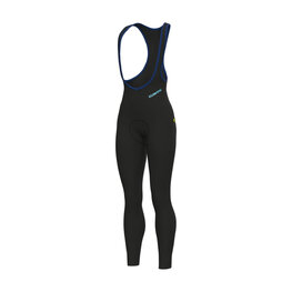 ALÉ Pantaloni de ciclism lungi cu bretele - KLIMATIK K-ATMO 3.0 - negru