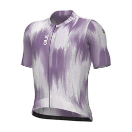 ALÉ Tricou de ciclism cu mânecă scurtă - PR-E ARGON - alb/mov