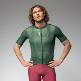 ALÉ Tricou de ciclism cu mânecă scurtă - PRAGMA DEEP - verde