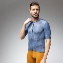 ALÉ Tricou de ciclism cu mânecă scurtă - PRAGMA DEEP - albastru