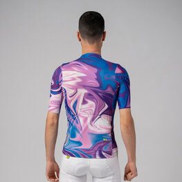 ALÉ Tricou de ciclism cu mânecă scurtă - SMOOTHIE - albastru/mov