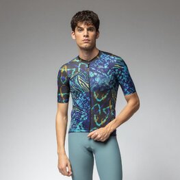 ALÉ Tricou de ciclism cu mânecă scurtă - PRAGMA CARAIBI - negru/multicolor