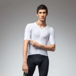 ALÉ Tricou de ciclism cu mânecă scurtă - R-EV1 EAGLE - alb