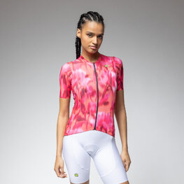 ALÉ Tricou de ciclism cu mânecă scurtă - JARDIN 2.0 PR-E - roșu