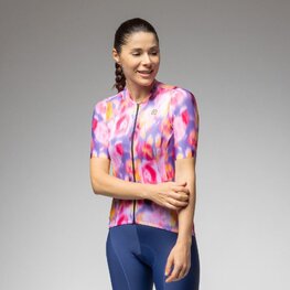 ALÉ Tricou de ciclism cu mânecă scurtă - JARDIN 2.0 PR-E - multicolor