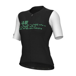 ALÉ Tricou de ciclism cu mânecă scurtă - MEGABYTE 2.0 PR-E - negru/alb