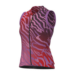 ALÉ Tricoul de ciclism fără mâneci - PRAGMA SURFACE PR-E - roz/roșu