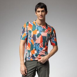 ALÉ Tricou de ciclism cu mânecă scurtă - OFF ROAD - GRAVEL SAVANA - multicolor