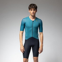 ALÉ Salopetă de ciclism - TRIATHLON EAGLE TRI - verde/negru