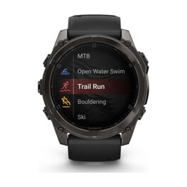 GARMIN merilnik moči - FENIX 8 AMOLED SAPPHIRE 51 mm - negru