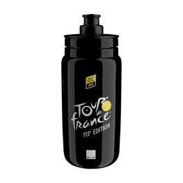 ELITE Sticlă de apă pentru ciclism - FLY TOUR DE FRANCE BLACK MAP 550 ML 2026 - negru