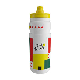 ELITE Sticlă de apă pentru ciclism - FLY TOUR DE FRANCE COLORS 750 ML 2026 - alb/galben/roșu