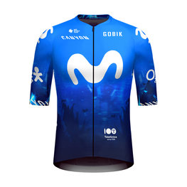GOBIK Tricou de ciclism cu mânecă scurtă - INFINITY MOVISTAR TEAM 2024 - albastru/alb