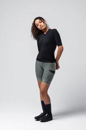 GOBIK Tricou de ciclism cu mânecă scurtă - CX SOLID - negru