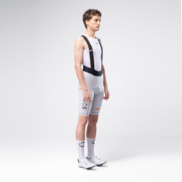 GOBIK Pantaloni scurți de ciclism cu bretele - LANCER NETCOMPANY INEOS DIAMOND 26 - alb