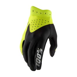 100% SPEEDLAB Mănuși cu degete lungi de ciclism - ITRACK - negru/galben
